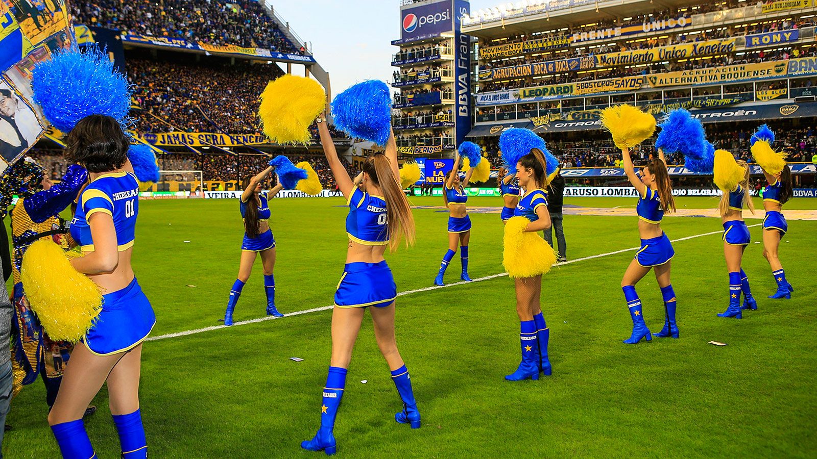 LAS PORRISTAS DE BOCA JUNIORS