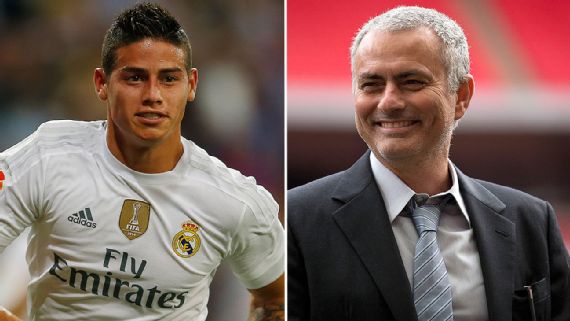 Resultado de imagen de James Rodriguez y Mourinho