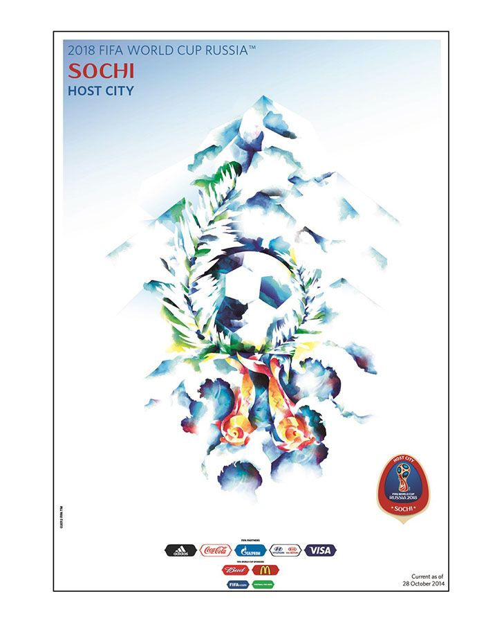 Todos los p�sters de las ciudades mundialistas.