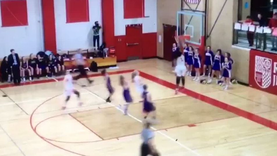 High school girl throw down historic dunk ESPN Video