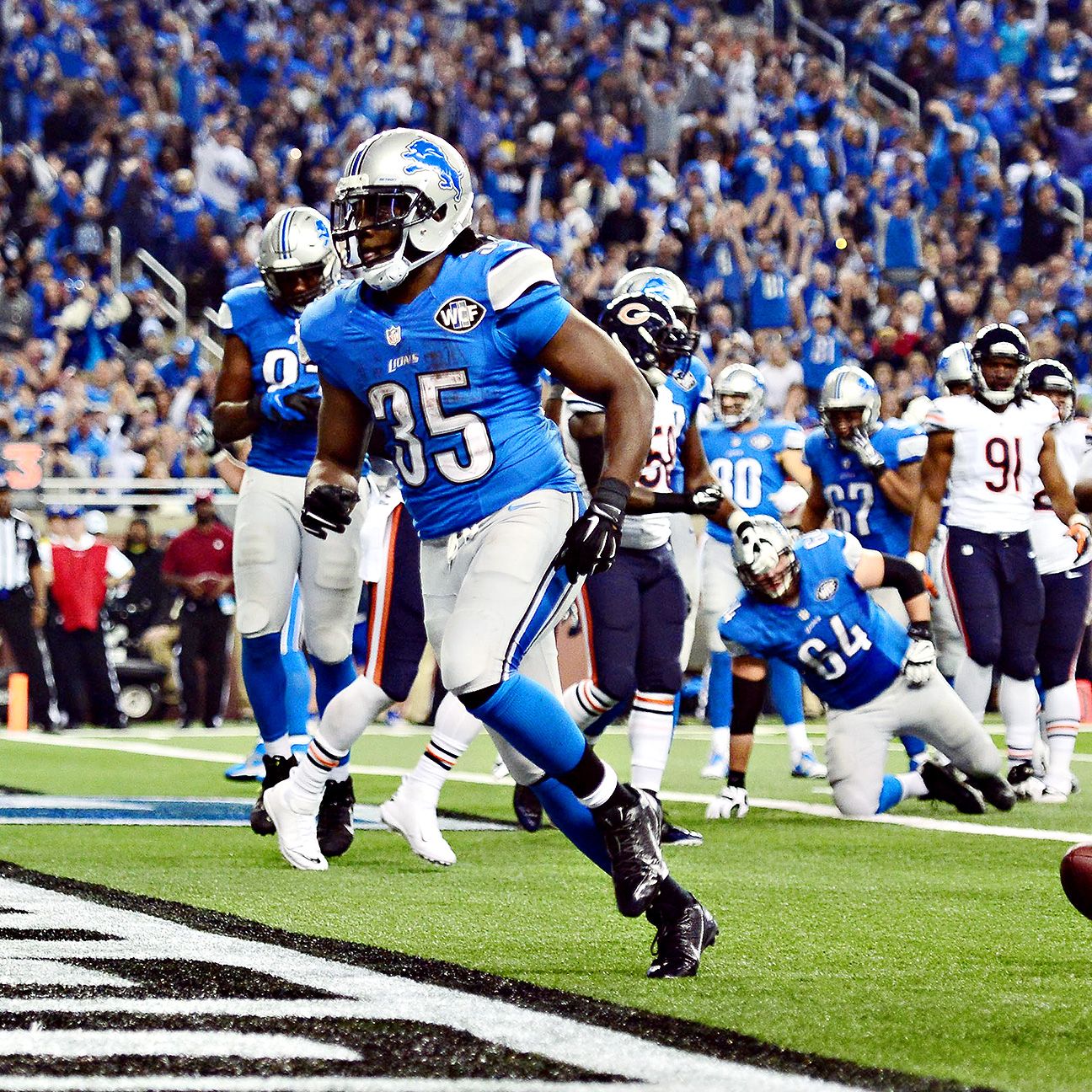 Six Lions starters, including Bell, out vs. Bears
