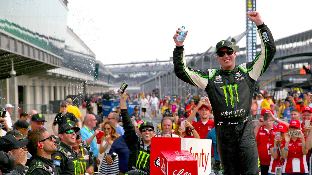 Kyle Busch uses late pass to capture Indianapolis Xfinity race