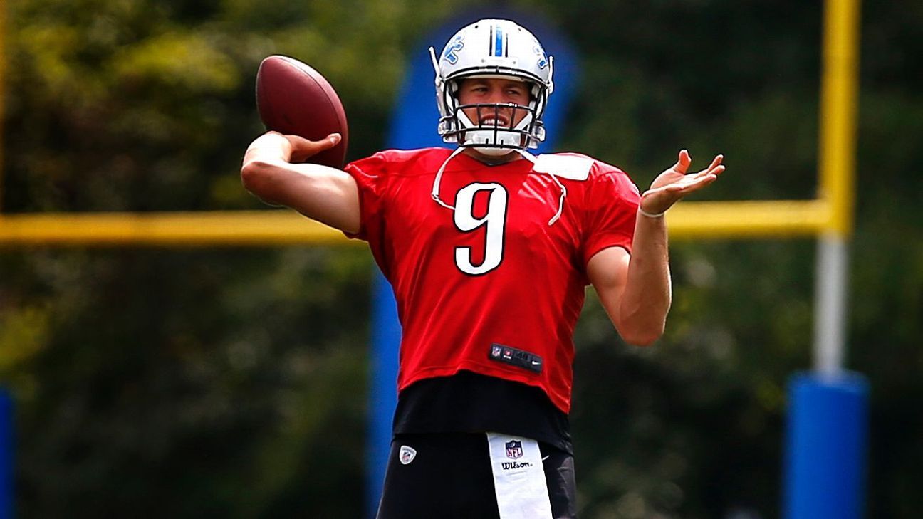 Once the 'young guy forever,' Matthew Stafford now an older man with Lions