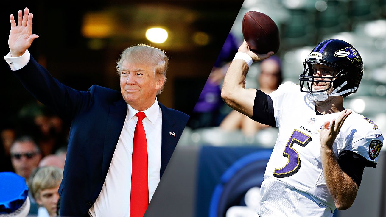 Donald Trump weighs in Flacco's 'eliteness,' Romo's injury and Brady's hot start