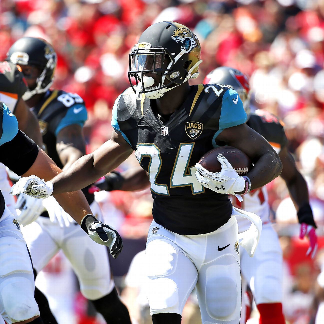 Jags without leading rusher Yeldon vs. Texans