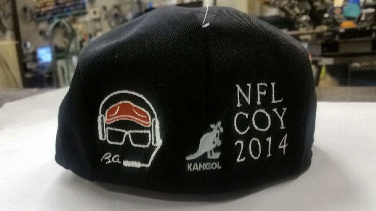 Patrick Peterson gives Bruce Arians three Kangol hats for Christmas