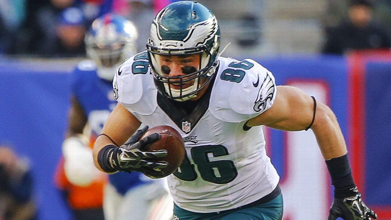 Zach Ertz signs fiveyear extension with Philadelphia Eagles worth 42.