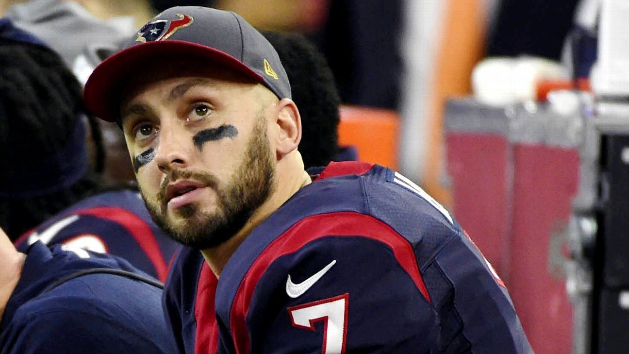 QB Hoyer heads west to meet with Broncos