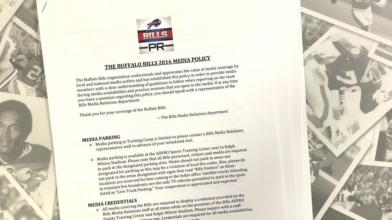 Where's the proof? Logic of Bills' updated media policy doesn't add up