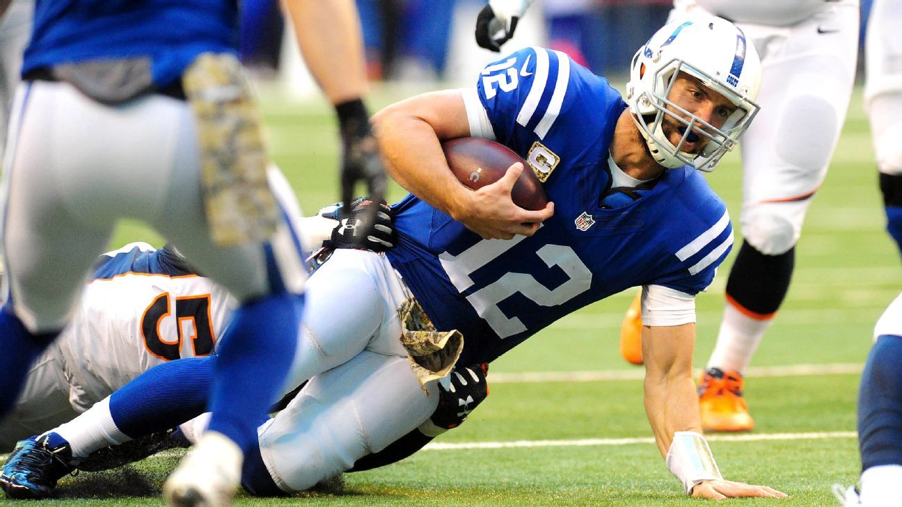 Colts' Andrew Luck 'reluctantly accepting' sliding to avoid hits