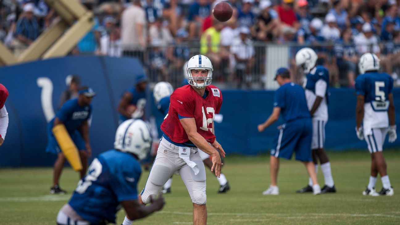 Colts' Andrew Luck has continuity at skill positions for first time in NFL career