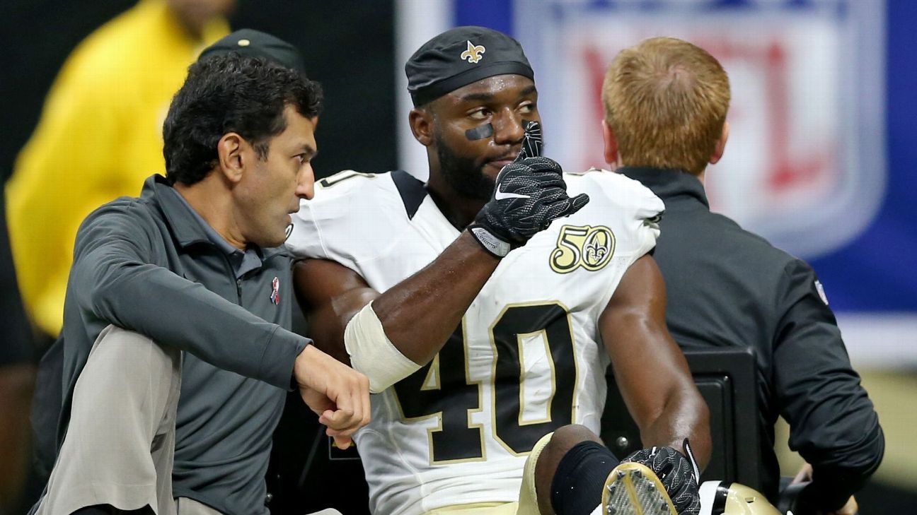 Saints' Breaux (broken fibula) to miss 6 weeks