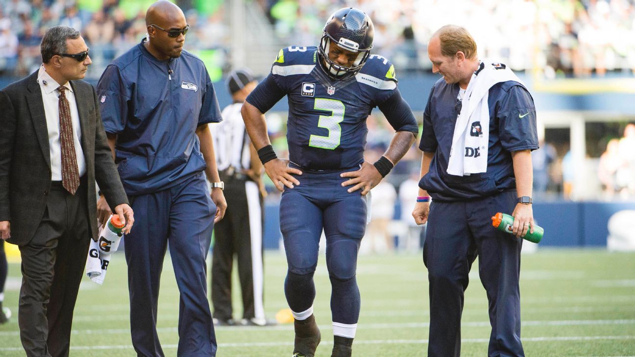 Seattle Seahawks QB Russell Wilson has sprained MCL in his left knee