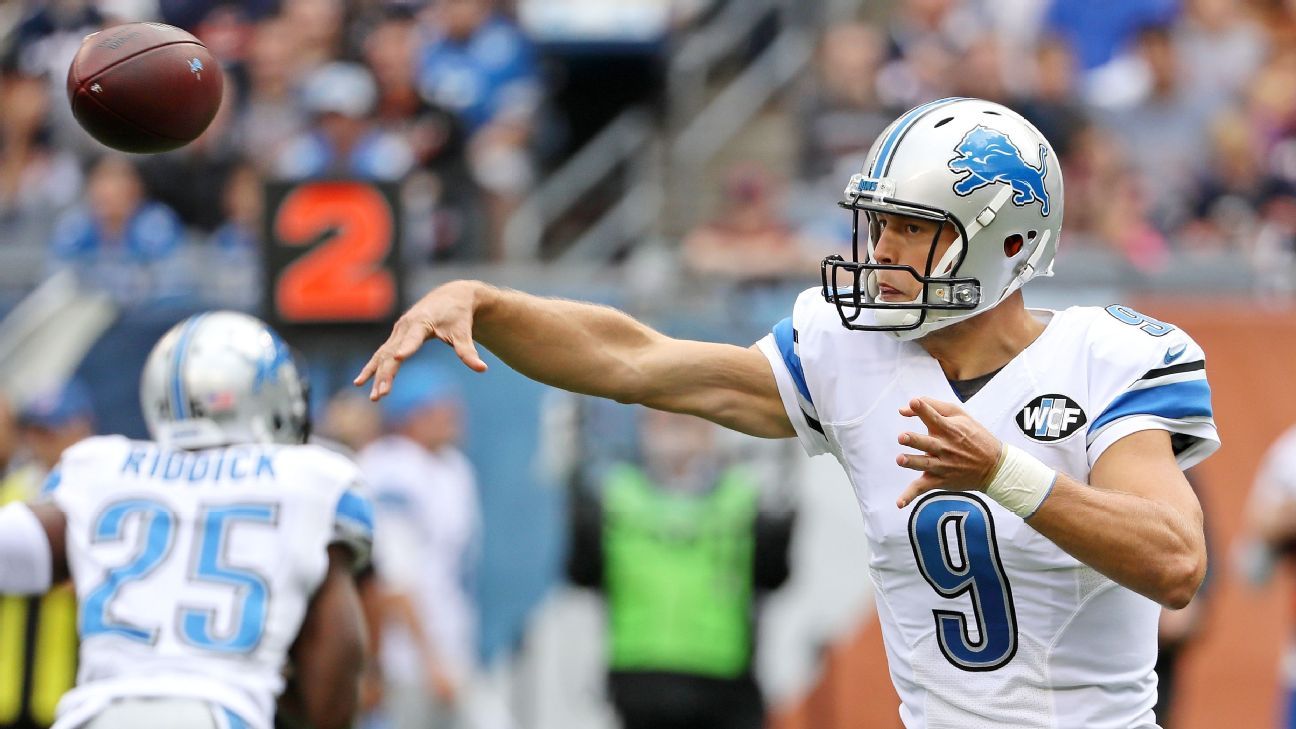 Lions' Stafford breaks Marino 100-game mark
