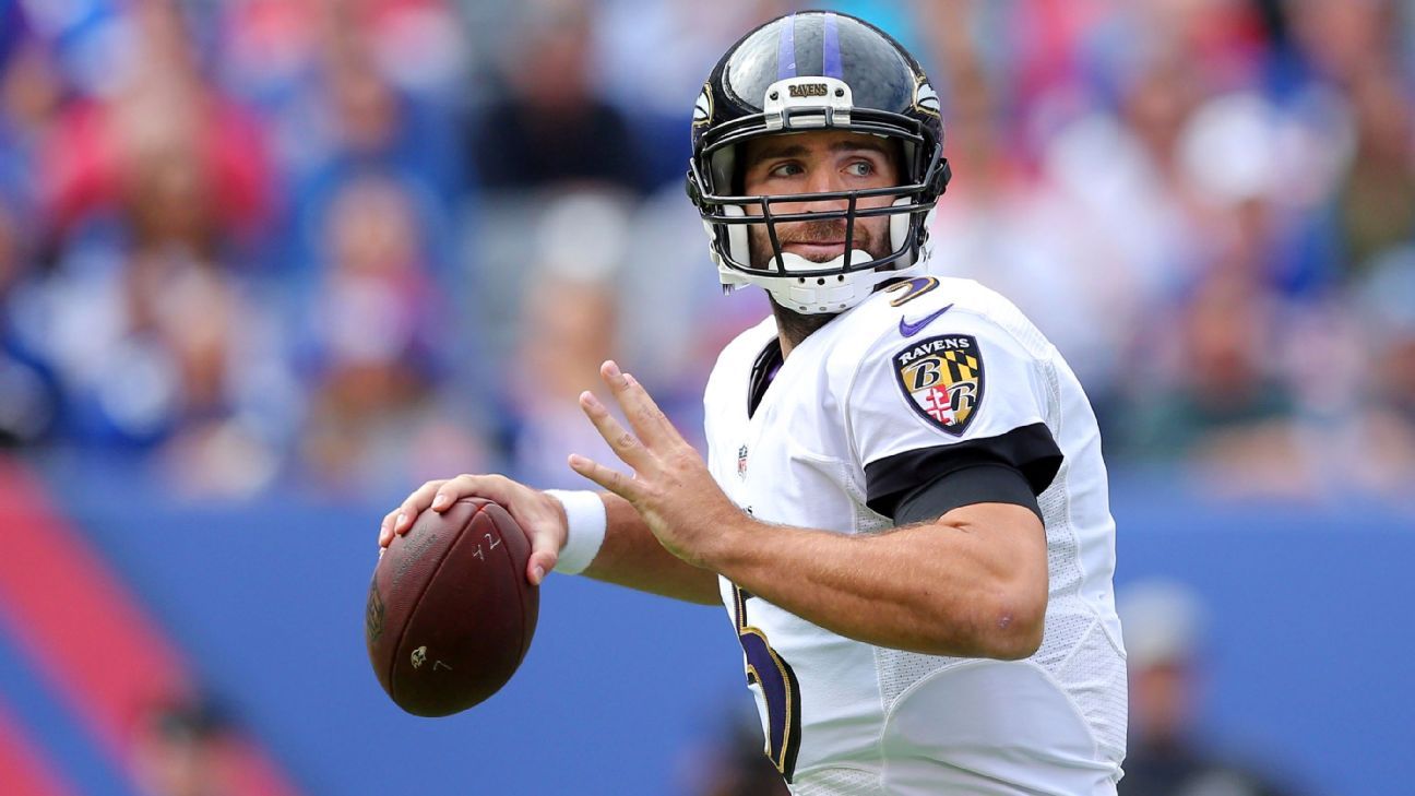 Ravens' Flacco (shoulder) to be active vs. Jets