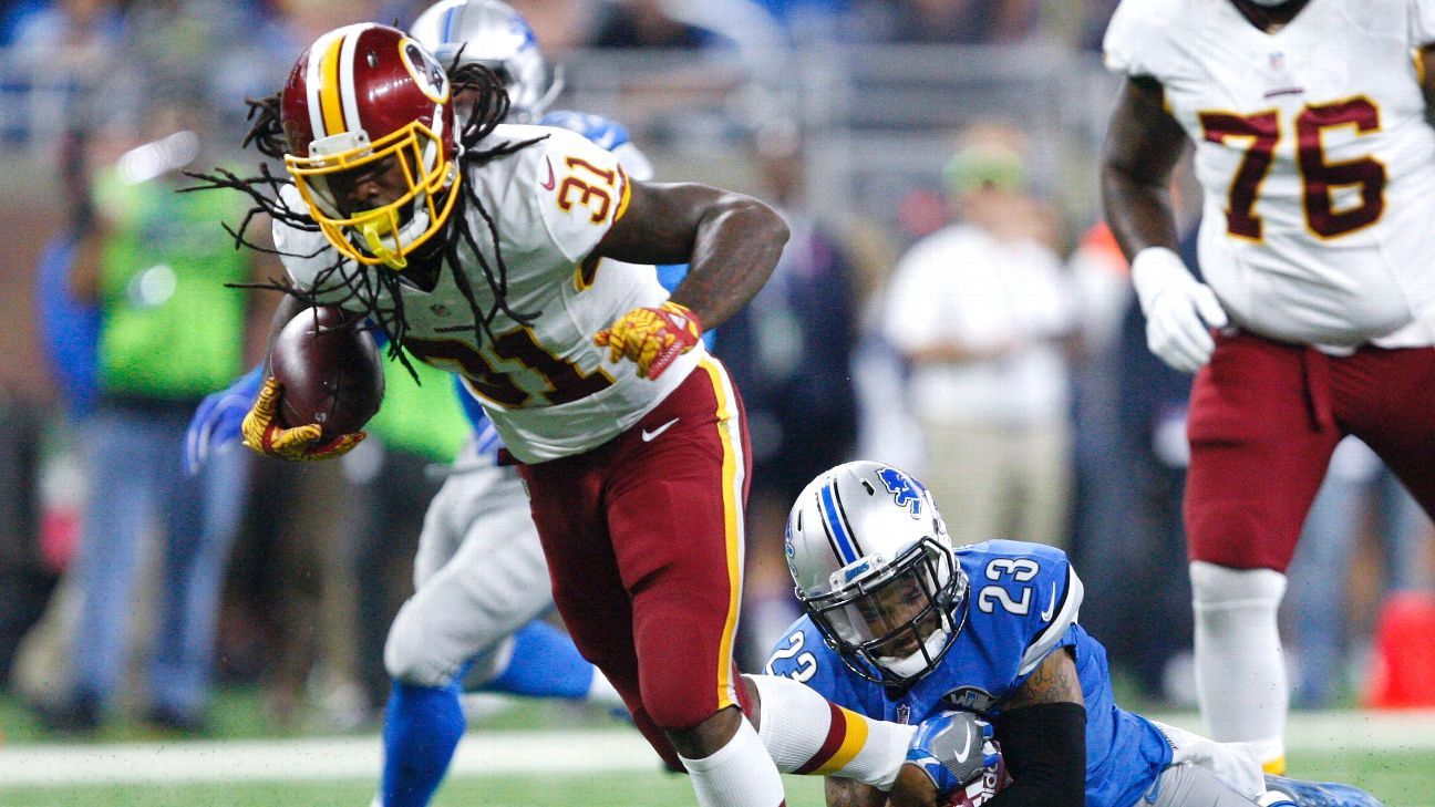 Redskins RB Jones out vs. Bengals in London