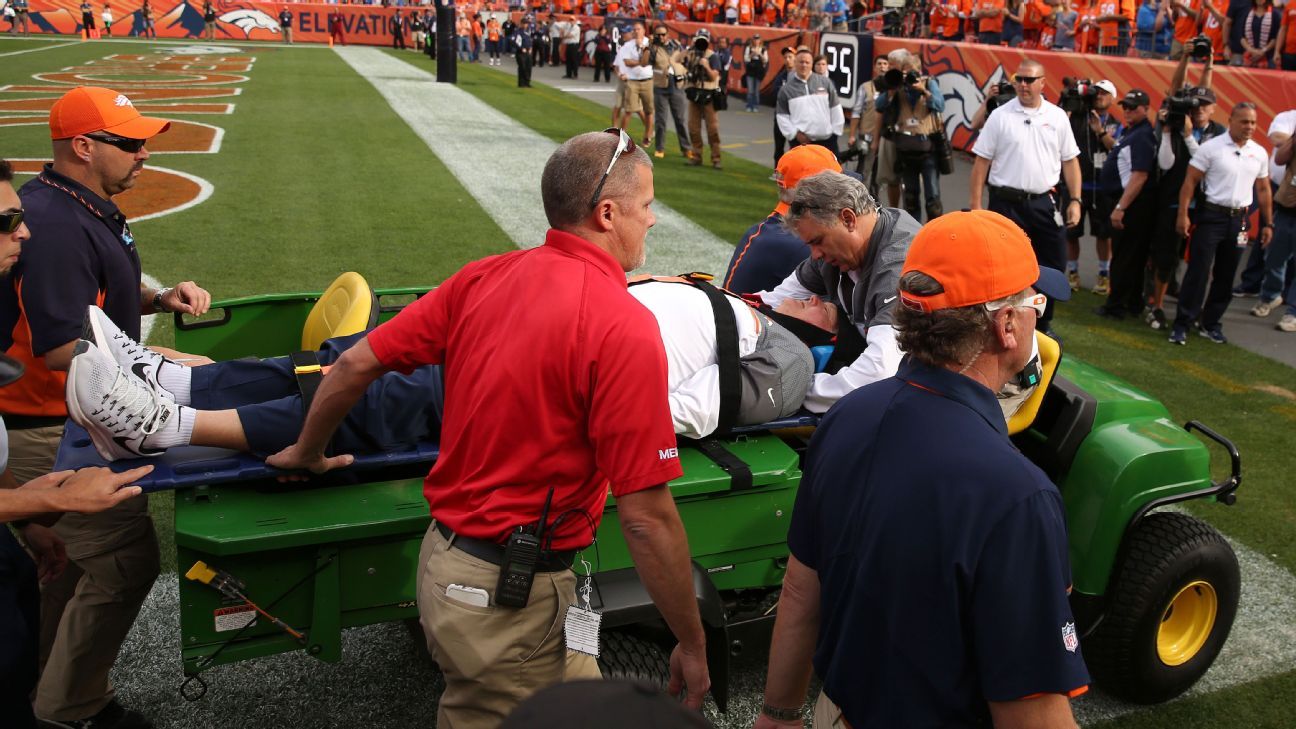 Broncos DC Phillips takes hit, sent to hospital