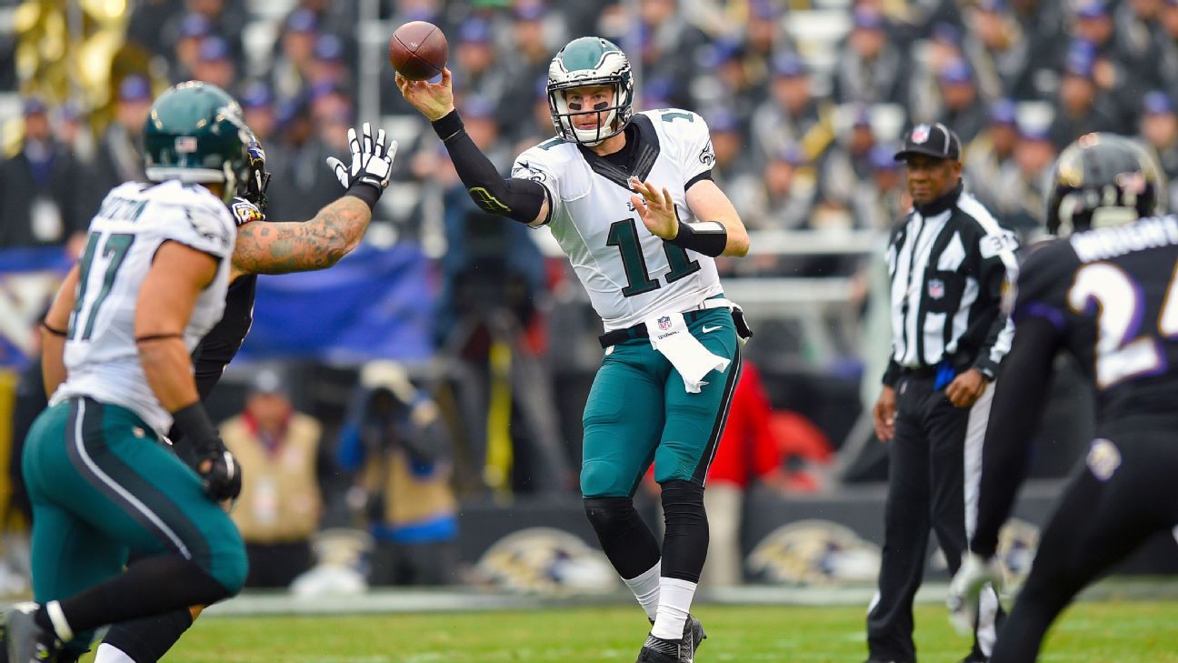 Two-point conversion try backfires; Eagles fall short against Ravens
