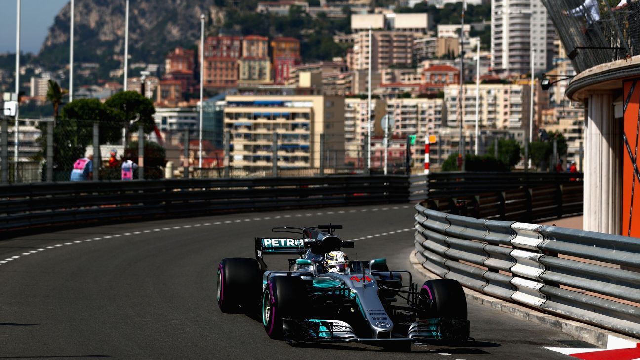 Hamilton sets fastest-ever lap around Monaco in FP1 - ESPN