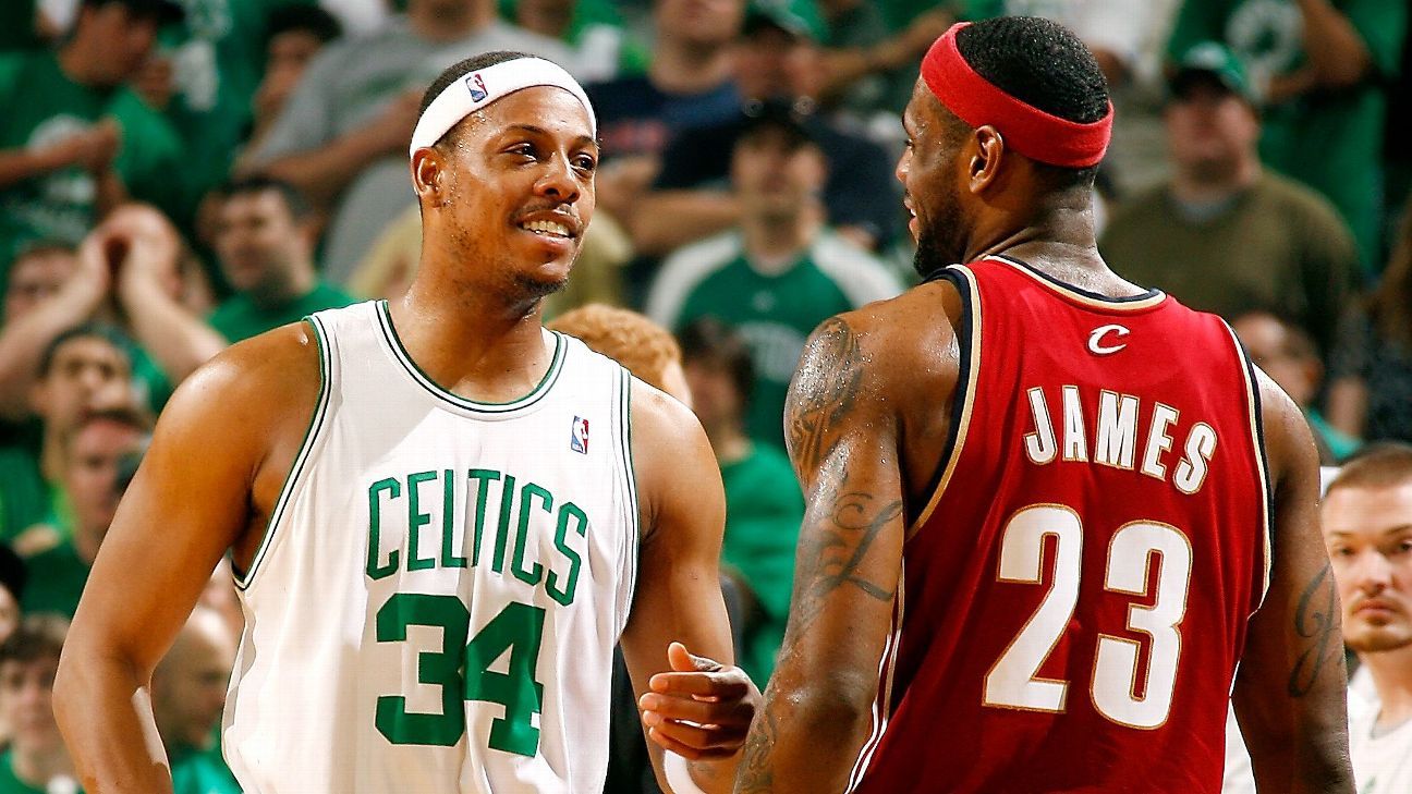 “LeBron James Defence Paul Pierce 2007”的图片搜索结果