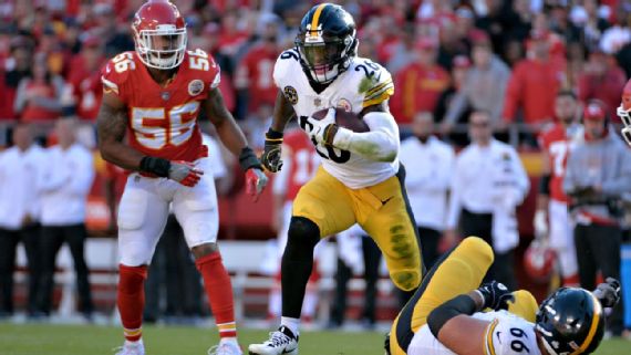 Le'Veon Bell, Derrick Johnson, David DeCastro, Steelers vs Chiefs