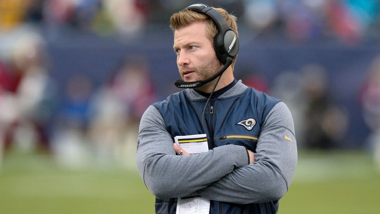 La Pro Football Writers of America designa a Sean McVay como el Coach del Año