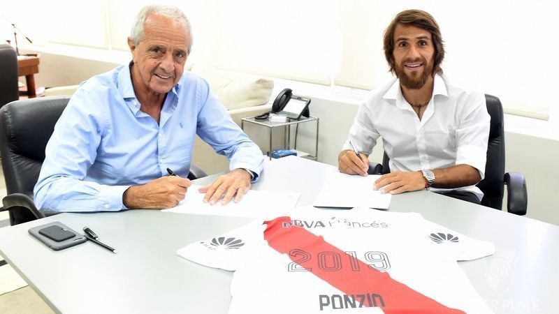Leo Ponzio renovó con River hasta 2019