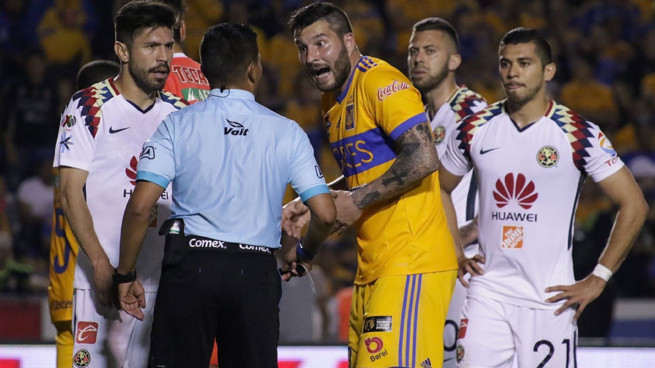 Polémica arbitral en gol de América ante Tigres