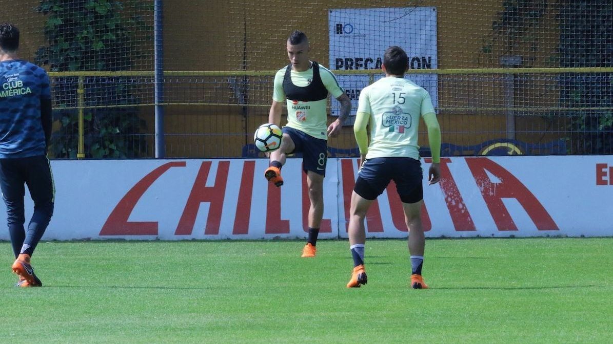 Aguilar y Lainez ausentes de entrenamiento de América