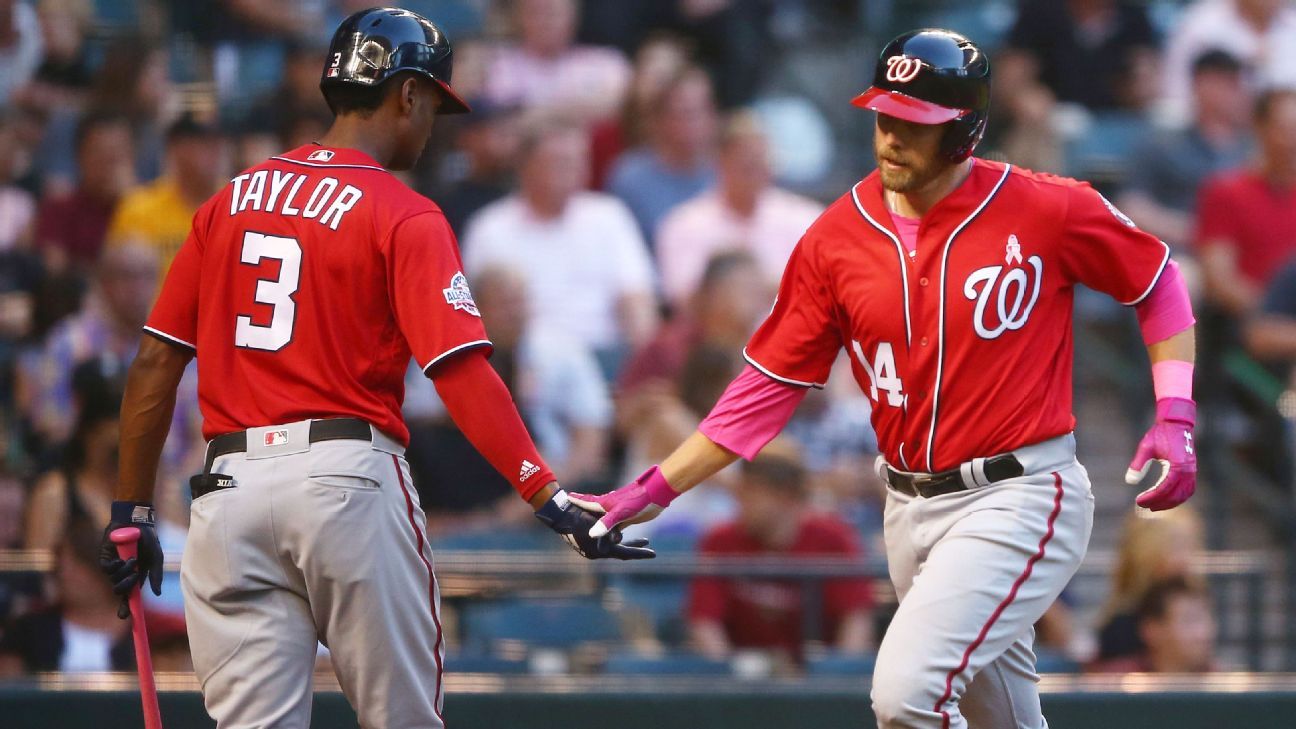 Mark Reynolds homers twice in Washington Nationals debut against Arizona Diamondbacks