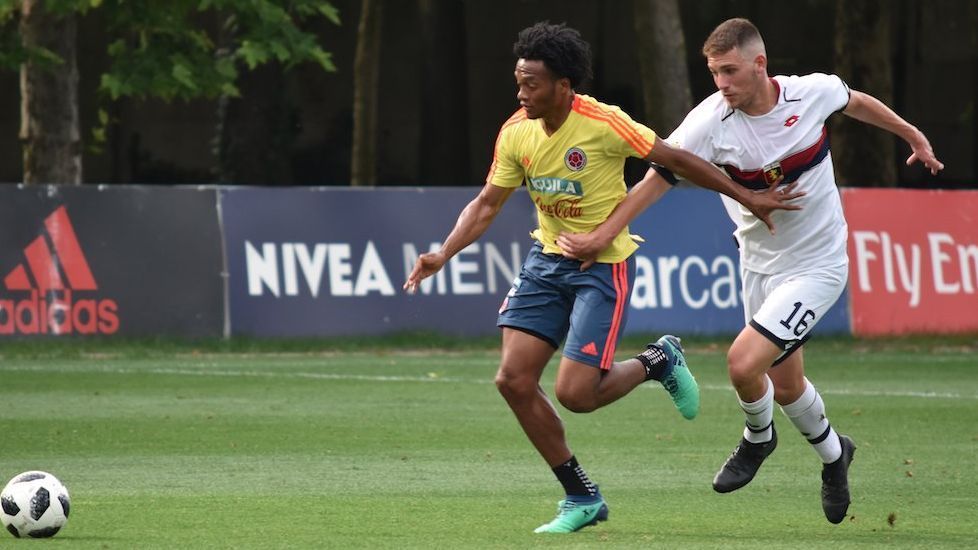 Sin James por fiebre, Colombia jugó un amistoso ante Genoa