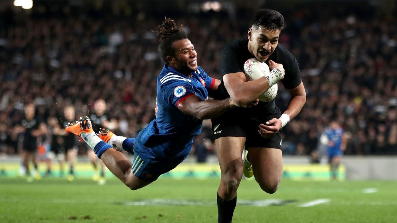 Los All Blacks arrancaron el año con goleada ante Francia