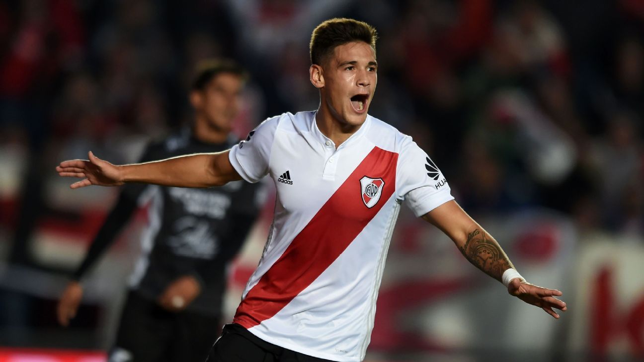 Martínez Quarta le envió todo su apoyo a River para el partido ante Palmeiras