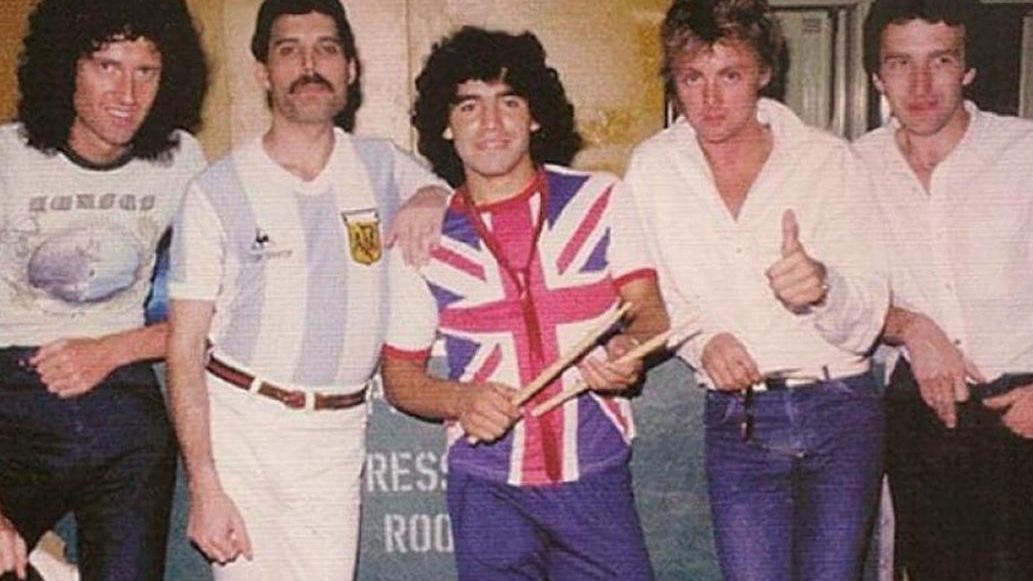 El día que Freddie Mercury y Maradona se conocieron