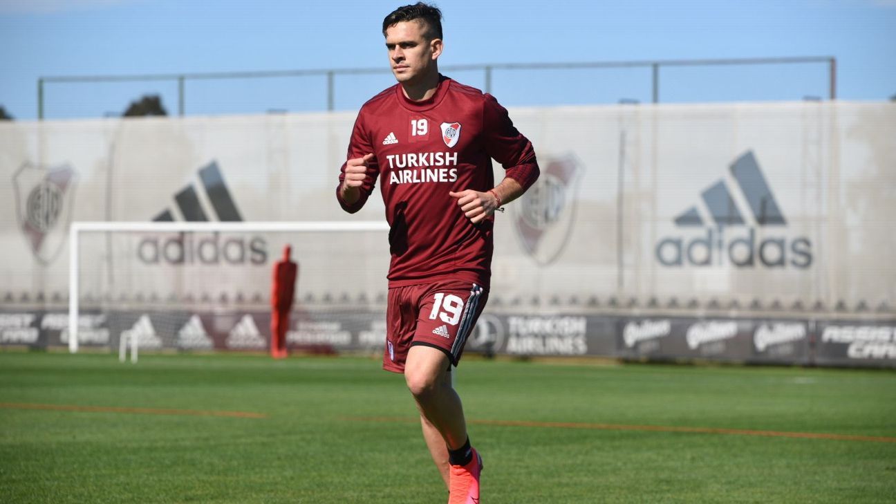 Rafael Santos Borré y Jorge Carrascal volvieron a entrenarse en River