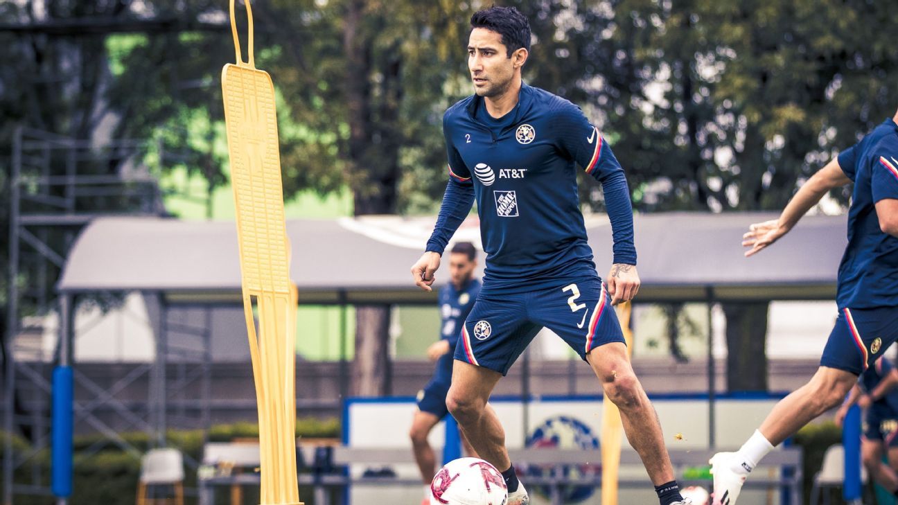 Luis Fuentes trains with América, but is doubtful for Atlético de San Luis.