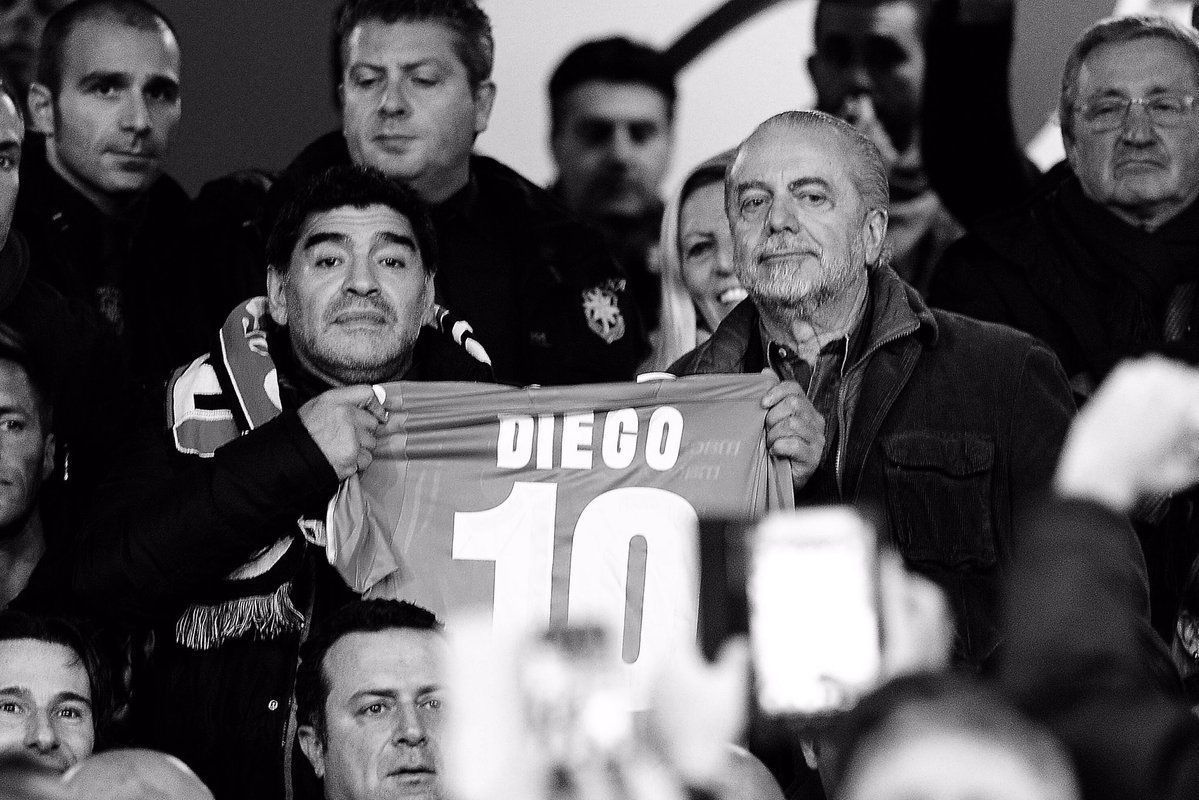 De Laurentiis confirmó que el estadio San Paolo pasará a llamarse Diego Armando Maradona