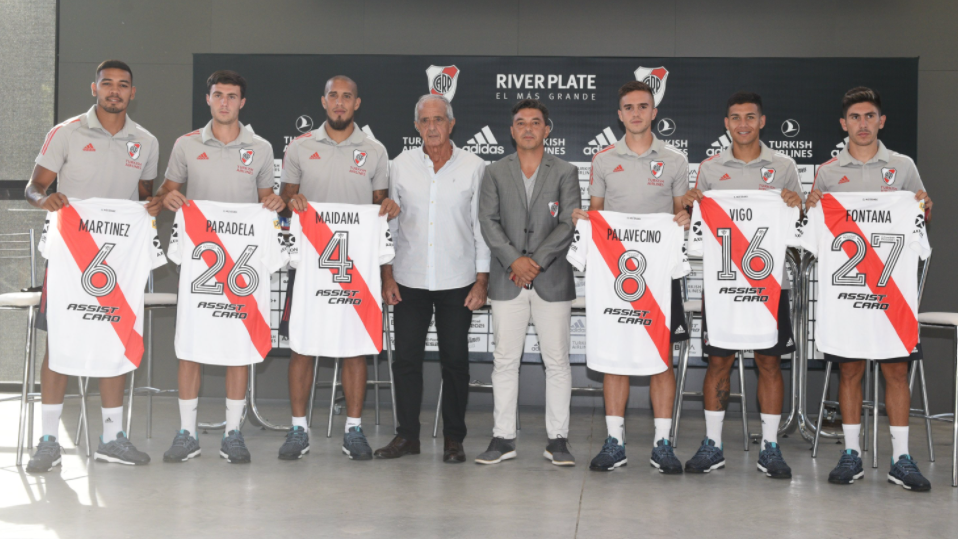 River Plate presentó a sus seis refuerzos
