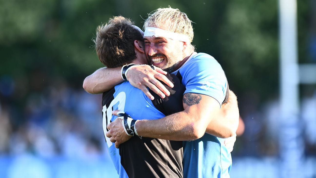 La celebracin del CUBA campen del URBA Top 12!