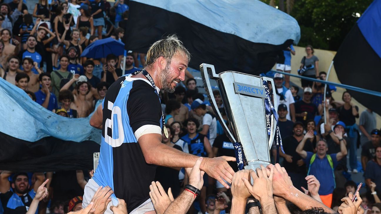 La celebracin del CUBA campen del URBA Top 12!