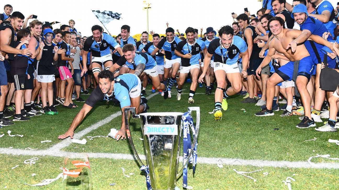 La celebracin del CUBA campen del URBA Top 12!