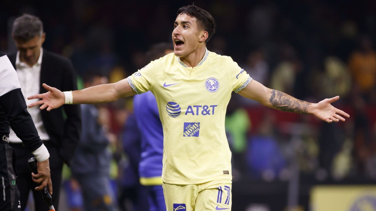 Alejandro Zendejas, mediocampista del América, en la mira de la Selección de Estados Unidos