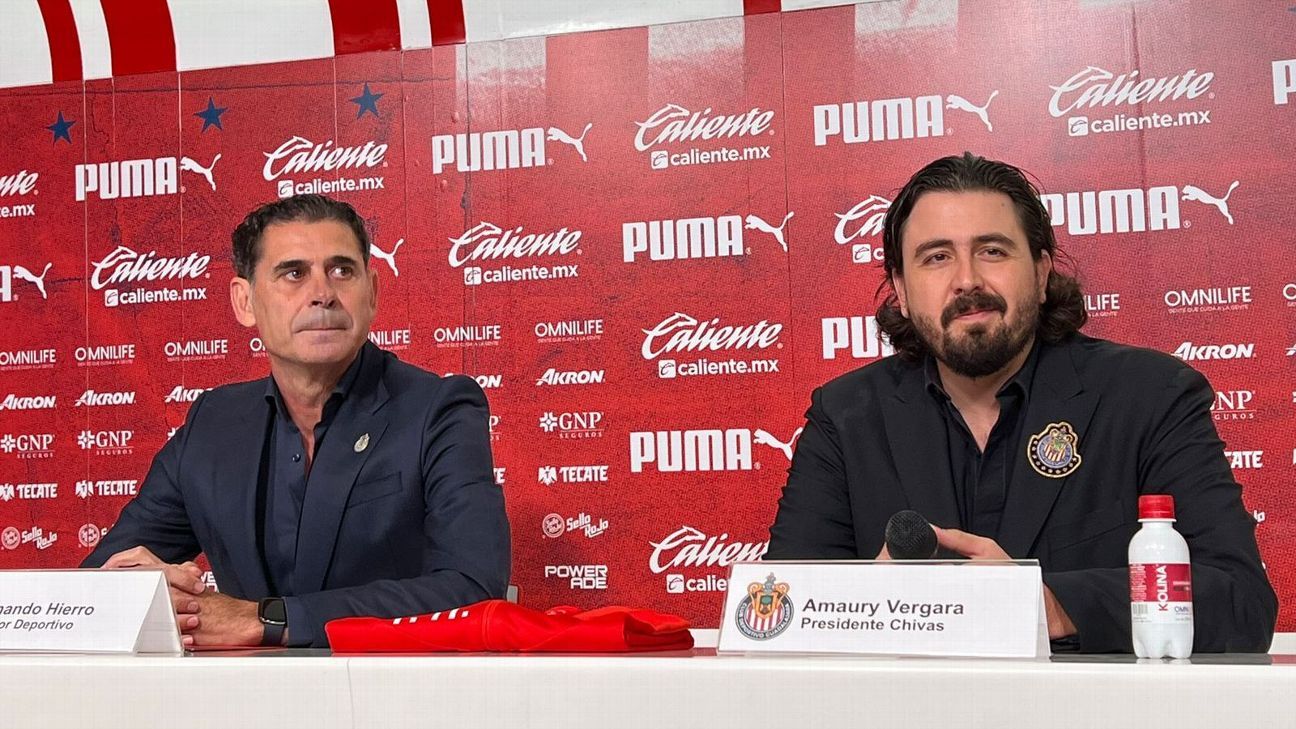 Fernando Hierro en su presentación: 