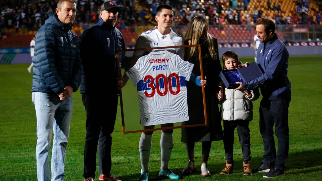 Alfonso Parot fue homenajeado por sus 300 partidos en la UC - ESPN