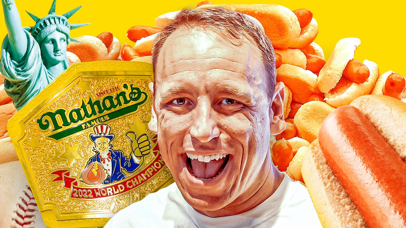 Joey Chestnut's hot dog dominance by the numbers - ESPN