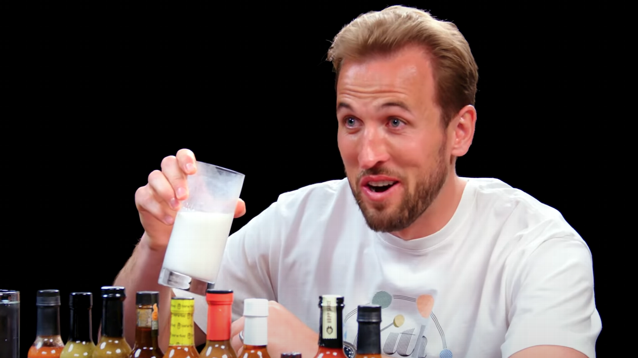 Spurs' Harry Kane beats Scoville scale in 'Hot Ones' interview - ESPN