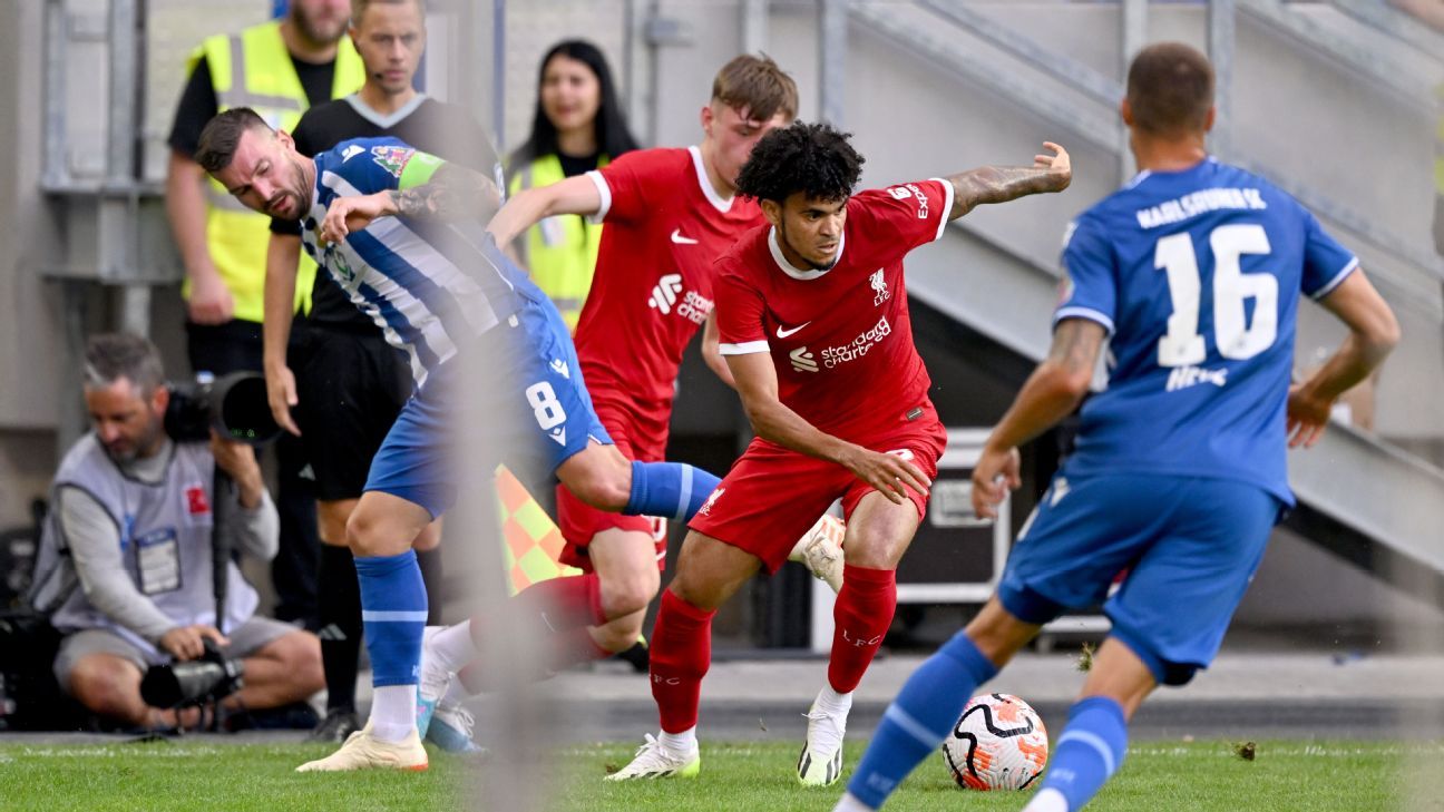 Luis Díaz jugó 45 minutos en triunfo de Liverpool - ESPN