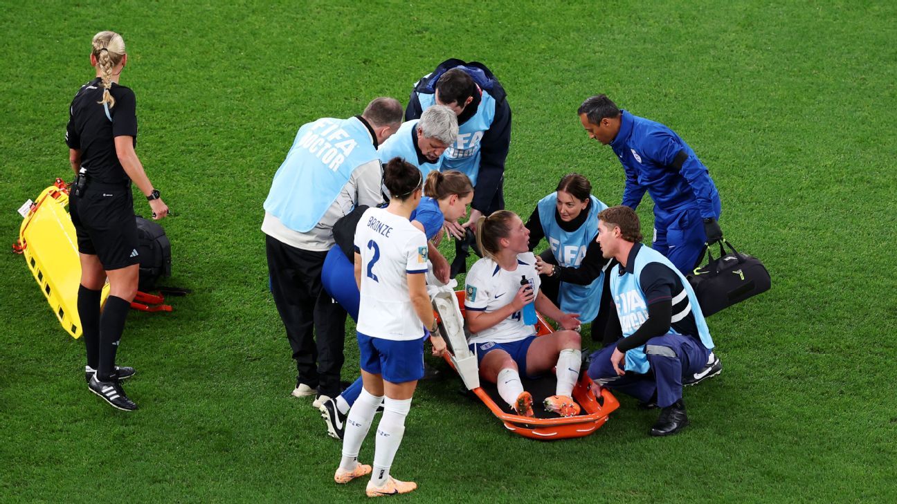 Walsh se lesiona la rodilla y abandonó el partido en camilla - ESPN