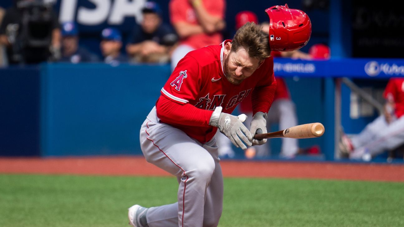 Angels: Taylor Ward sufre fracturas faciales, va a lista de lesionados - ESPN