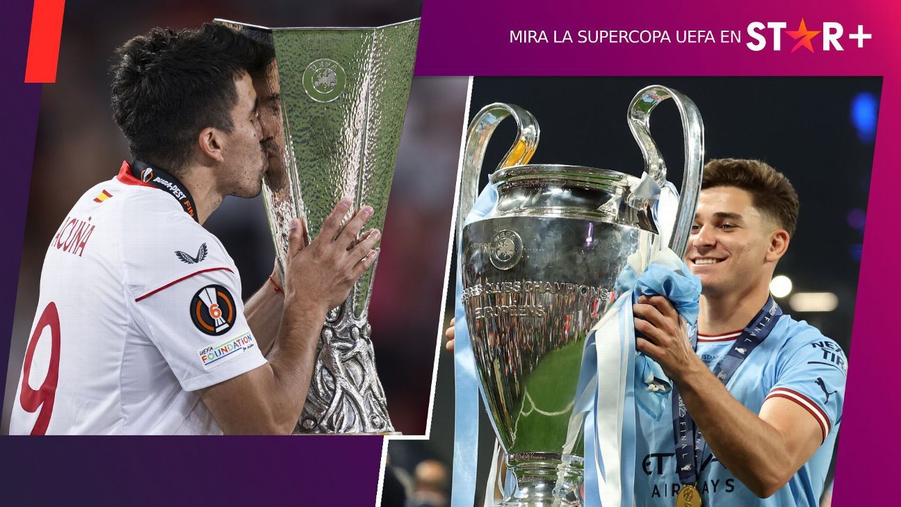 Manchester City y Sevilla se enfrentan en la Supercopa UEFA - ESPN